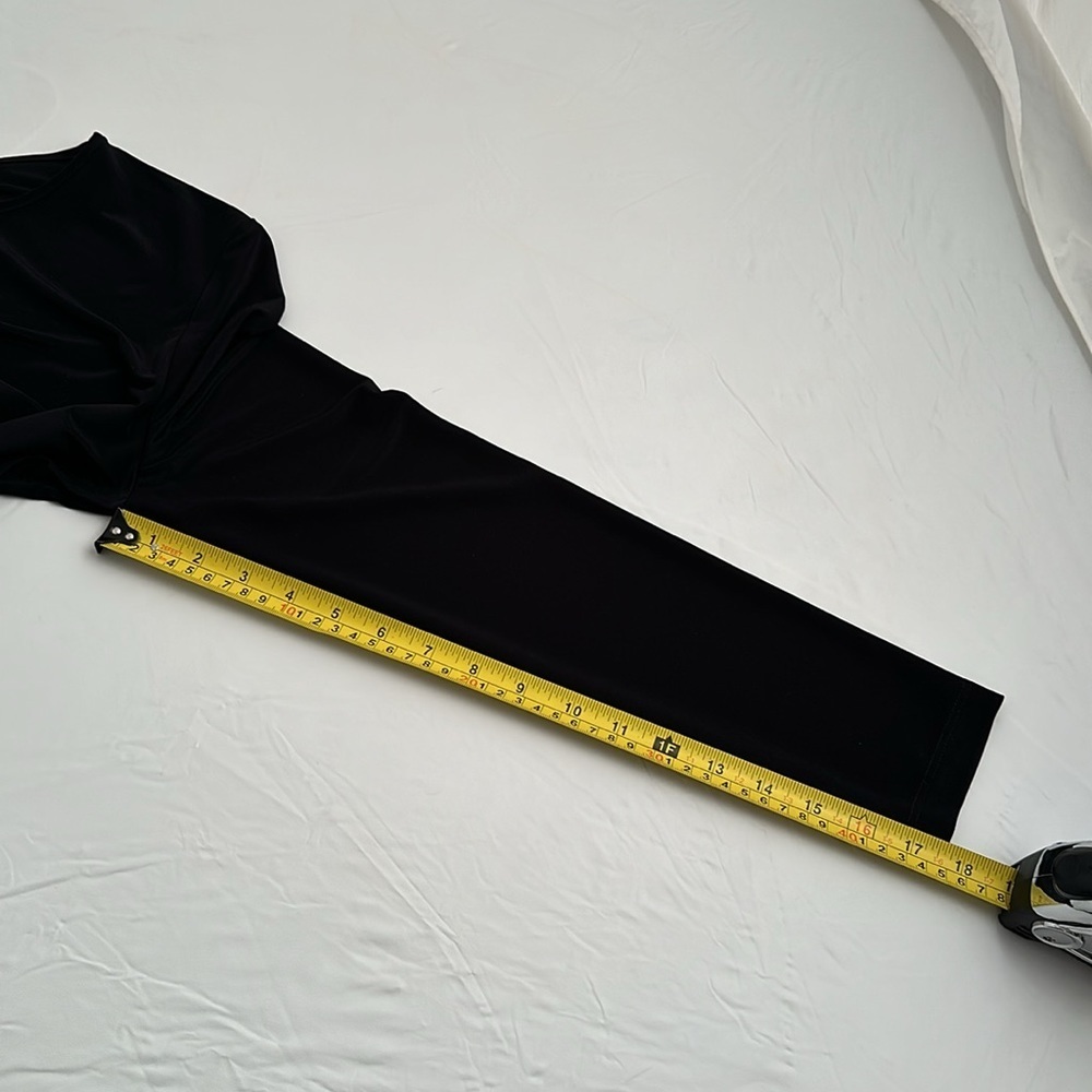 Karen Robertson black stretch fitted cut-out top M - Picture 12 of 12